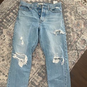 Levi’s Wedgie Straight Ankle Jeans